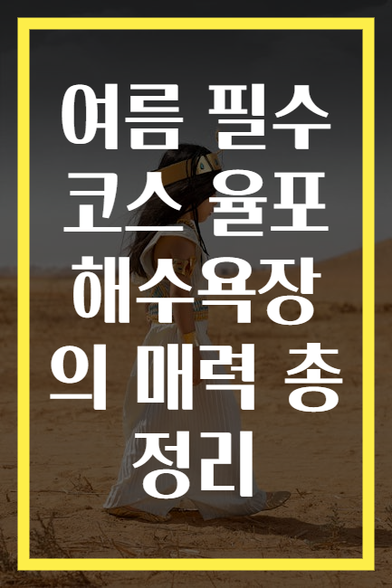 여름 필수 코스 율포해수욕장의 매력 총정리