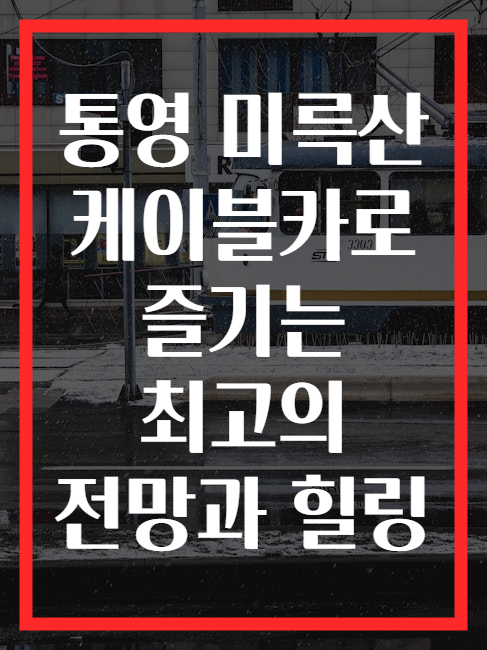 통영 미륵산 케이블카로 즐기는 최고의 전망과 힐링