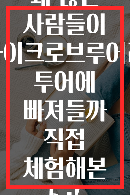 왜 많은 사람들이 마이크로브루어리 투어에 빠져들까 직접 체험해본 5곳