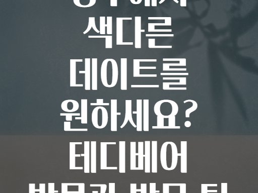 경주에서 색다른 데이트를 원하세요? 테디베어 박물관 방문 팁